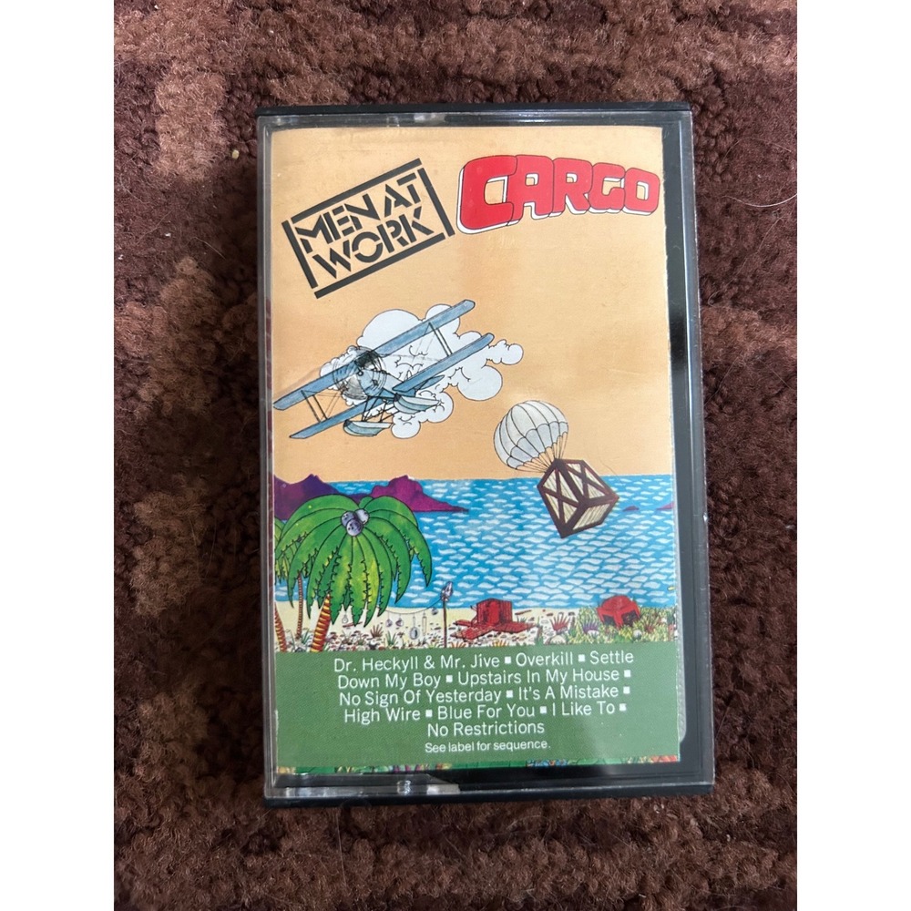 Men At Work Cargo Cassette Tape 1983 Columbia Records Overkill New Wave Rock
